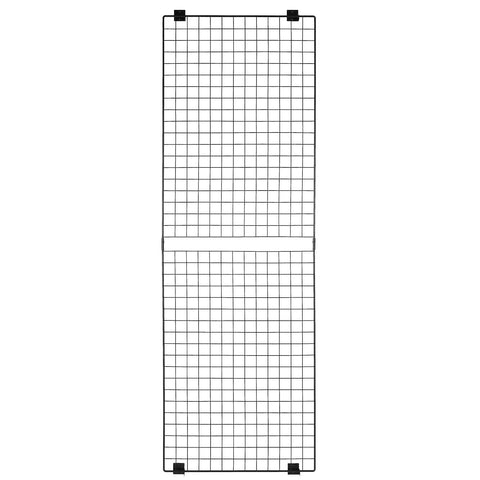 3 Packs Grid Wall Panels, 610 x 1828 mm Wire Grid Panels Display Rack, Wall-Mounted Art Display Shelf, Black Carbon Steel Wall Hanging Gridwall for Craft Show, Decoration, Storage, Notice Board