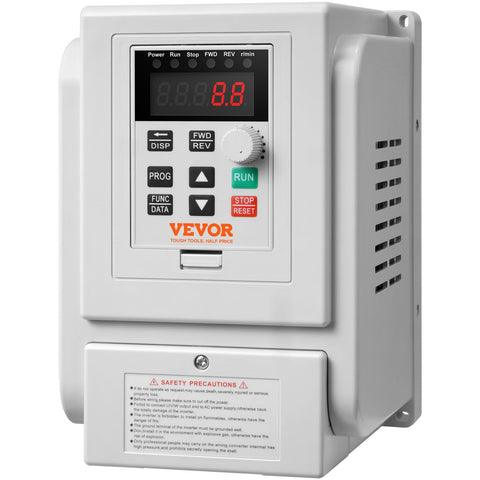 VFD 5HP, 4KW, 18A, 1 Phase 220V-240V Input to 3 Phase 220V-240V Output Variable Frequency Drive, 0-400Hz VFD for AC Motor Speed Control