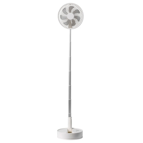 VEVOR 8 Inch Foldable Oscillating Standing Fan with Remote Control, 4 Speed Adjustable Portable Desk Quiet Fan, 7200mah Rechargeable USB Small Fan, Folded Rotating Floor Fan for Bedroom Office Travel
