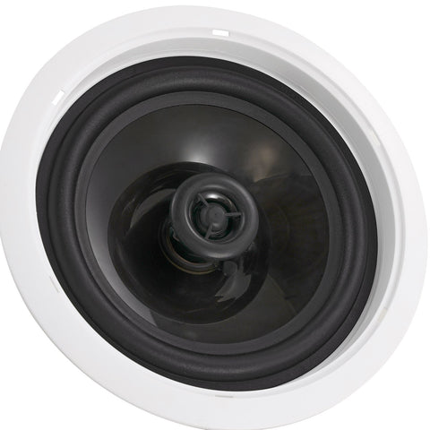 165.1 mm in Ceiling Speakers, 150-Watts, Flush Mount Ceiling & in-Wall Speakers System with 8ΩImpedance 89dB Sensitivity, for Home Kitchen Living Room Bedroom or Covered Outdoor Porches, Single