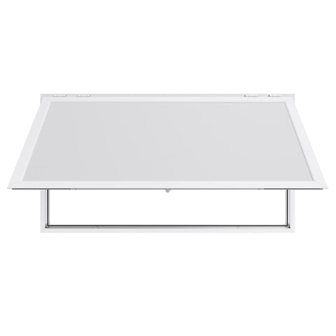 Concession Window 188x102cm, Aluminum Alloy Frame Service Window for Food Truck, Up to 85 Degrees Stand Serving Window with Awning Door and Drag Hook, Rainwater Resistant for Concession Trailer