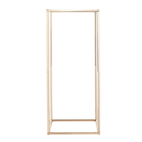 Wedding Flower Stand, 10PCS 60cm Column Flower Stand, Floral Stands with Hidden Screw, Rectangular Cubic Floral Display Rack for Wedding, Party, Birthday, Home, Gold Centerpiece Stands