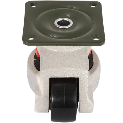 4 Pack Leveling Casters GD-60F Plate Mounted Footmaster Leveling Caster 551kg per Leveling Caster Wheels Nylon Wheel and NBR Pad(GD-60F)