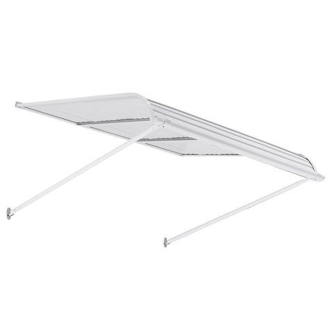 Aluminum Awning 1219 × 1066 mm, Durable Window Awning Door Canopy, Lightweight and Stable Aluminum Exterior Awnings Rain Snow Sunlight Protection for Door Entrance Windows Patio Porch