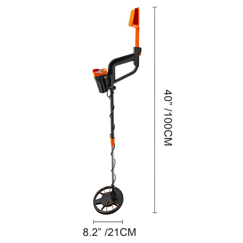 Metal Detector Waterproof Disc Metal detectors Underwater Underground high Accuracy LCD Display Metal Detector for Adults and Children Headphone Automatic Detector (Yellow 3010)