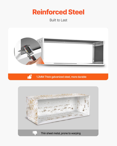 VEVOR Air Conditioner Wall Sleeve 42 in Universal Through the Wall AC Sleeve