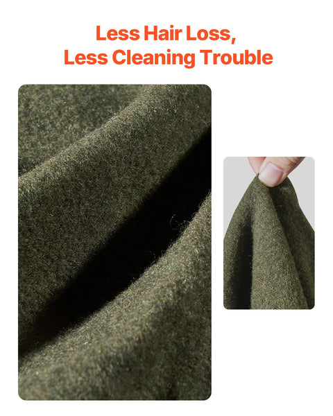 Wool Camping Blanket, Large Warm Stadium Blanket, Waterproof & Windproof, Flame Retardant, Great for Outdoors, Picnics, Hiking, Sports Events, Travel, 1.62 m x 2.23 m (80% Wool), Army Green