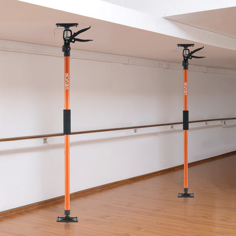 Cabinet Jack Support Pole, 2-Pack, 116-290 cm Steel Telescopic Quick Support Rod, Adjustable 3rd Hand System up to 70 kg Capacity for Installing Cabinets, Lifting Drywall, Cargo Bars