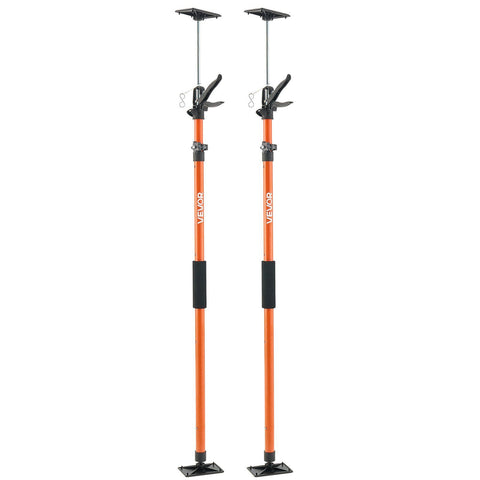 Cabinet Jack Support Pole, 2-Pack, 116-290 cm Steel Telescopic Quick Support Rod, Adjustable 3rd Hand System up to 70 kg Capacity for Installing Cabinets, Lifting Drywall, Cargo Bars