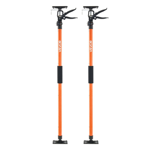 Cabinet Jack Support Pole, 2-Pack, 116-290 cm Steel Telescopic Quick Support Rod, Adjustable 3rd Hand System up to 70 kg Capacity for Installing Cabinets, Lifting Drywall, Cargo Bars