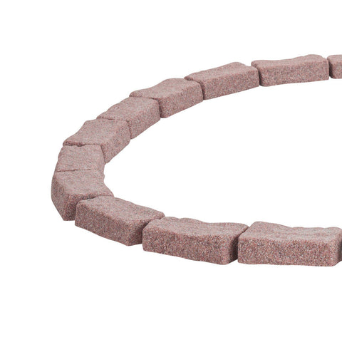 Faux Stone Landscape Edging 1180 x 95 x 57 mm Garden Lawn Edging for Walkway Brown
