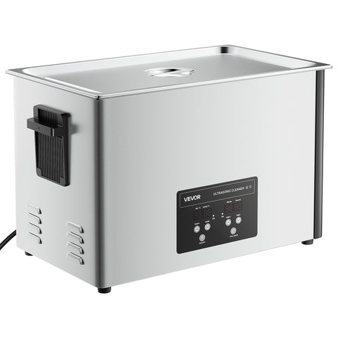 VEVOR 30L Ultrasonic Cleaner, Professional Ultrasonic Cleaner Machine with Cleaning Basket & Digital Display, 480W Stainless Steel 40kHz Industrial Cleaning Machine for Parts, Carburetors, Instruments