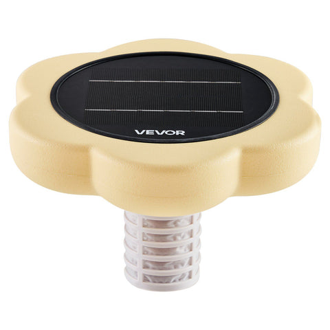 Solar Pool Ionizer, Petal Copper Pool Ionizer Up to 170343 L, Floating Automatic Water Cleaner and Purifier, Chlorine Free Water, with Copper Anode, Spring, Brush and Filter for Pools & Spas