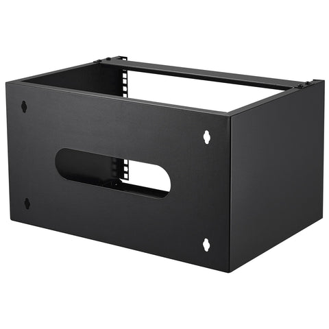 6U Wall Mount Network Rack, 14 in/355.6 mm Depth, 50 lbs/22.68 kg Max Weight Capacity Wall Mount Server Rack with Cage Nuts, 19"/482.6 mm for Shallow Server IT Equipment and Network Switches