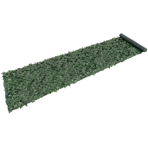 Ivy Privacy Fence, 39 x 198in Artificial Green Wall Screen, Greenery Ivy Fence with Mesh Cloth Backing and Strengthened Joint, Faux Hedges Vine Leaf Decoration for Outdoor Garden, Yard, Balcony
