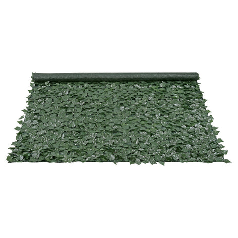 Ivy Privacy Fence, 1830 x 2440 mm Artificial Green Wall Screen, Greenery Ivy Fence with Mesh Cloth Backing and Strengthened Joint, Faux Hedges Vine Leaf Decoration for Outdoor Garden, Yard