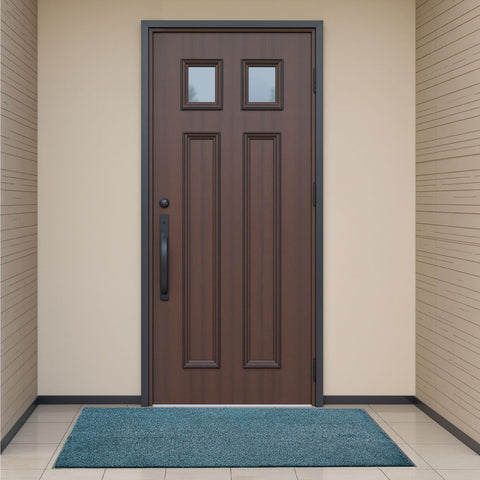 Front Door Mat, 1829 x 1219 mm Commercial Floor Mat for Indoor and Outdoor, Industrial Entrance Carpet with PVC Backing, Heavy Duty Washable Entry Rug for Hallway, Balcony, Garage, Slate Blue