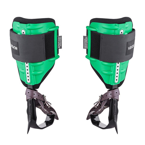 Tree Climbing Spikes Set, Height-Adjustable Tree Climbing Gear with Straps & Spike Protectors, 159 kg Load Capacity, Heavy Duty Steel Climb Spurs Arborist Equipment for Fruit Picking Hunting