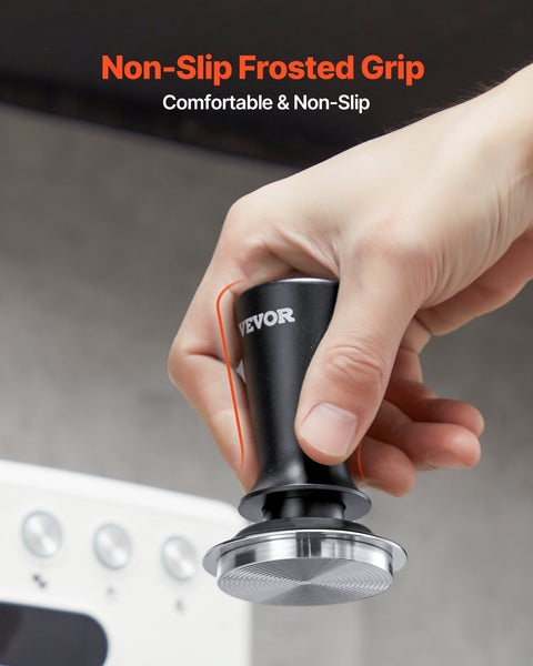 VEVOR 51mm/53mm/58mm Espresso Tamper Stainless Steel Coffee Tamper with Spring