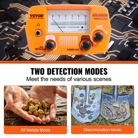 Metal Detector for Adults & Kids, 8", Professional Adjustable Higher Accuracy Gold Detector, IP68 Waterproof Coil with LCD Display Advanced DSP Chip, for Detecting Gold Coin Treasure Hunting