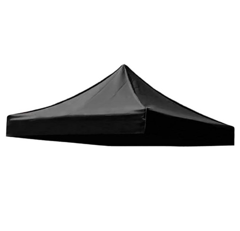 Gazebo Tent Top Cover Camping Beach Sunshade Shelter - Black / 3x3M