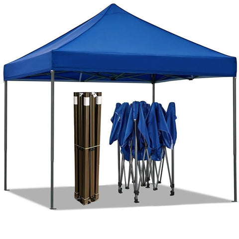 Portable Water-Resistant Gazebo 3x4.5 M - Black / Without Sidewalls