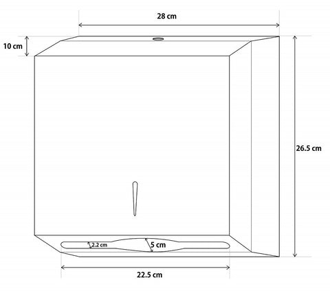 SS Slimline Paper Towel Dispenser