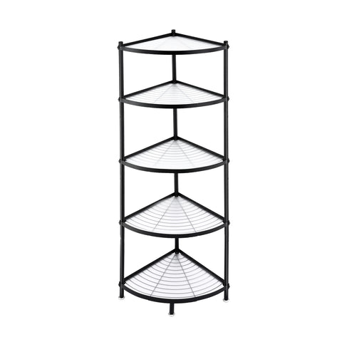 Artiss 5-Tier Kitchen Corner Shelf Rack Stand Microwave Metal Storage Shelves