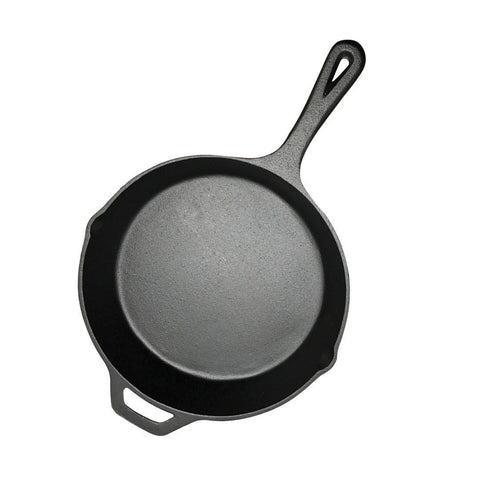 30cm Round Cast Iron Frying Pan with Helper Handle