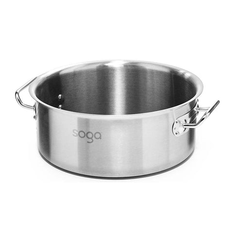 44L Top Grade 18/10 Stainless Steel Stockpot No Lid