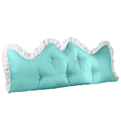 120cm Light Blue Princess Headboard Pillow