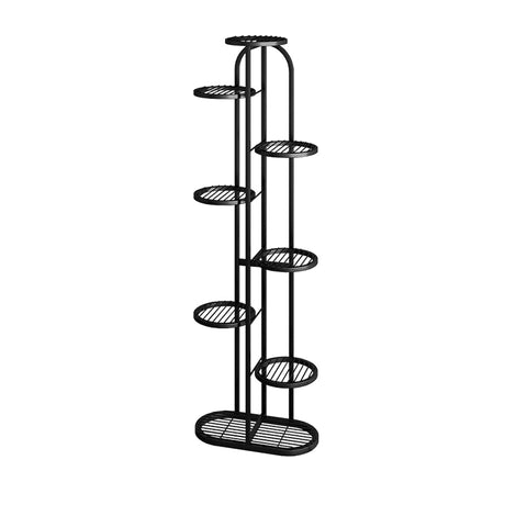 8 Tier Black Round Metal Plant Rack