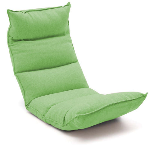 Leather Floor Recliner Lazy Chair Green