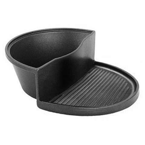2 in 1 Cast Iron Ribbed Skillet and Steamboat