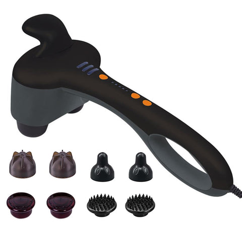 Handheld Massager with Soothing Heat Black