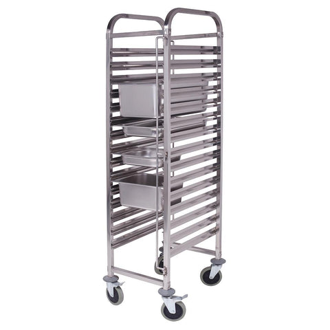 Gastronorm Trolley 16 Tier Stainless Steel Suits GN 1/1 Pans