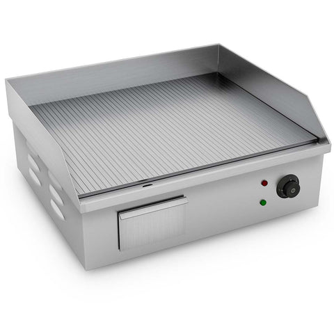 Stainless Steel Ribbed Griddle Grill