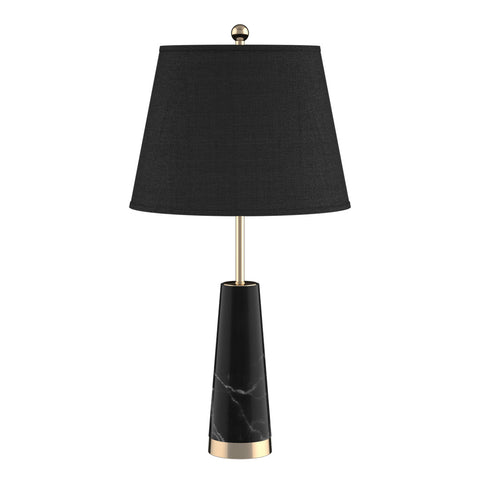 68cm Black Marble Table Lamp