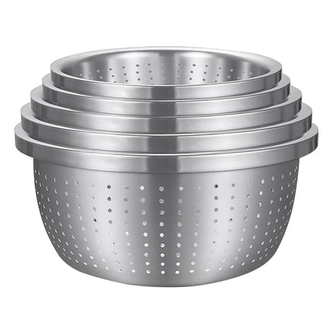 Stainless Steel Metal Basket Strainer 5PCS Set B