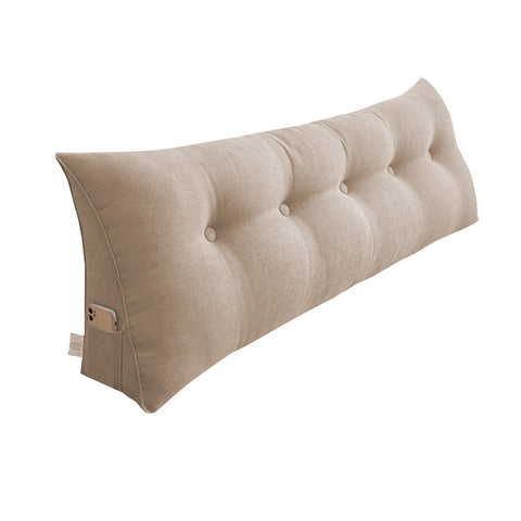 120cm Beige Wedge Bed Cushion