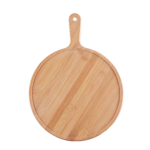 10 inch Blonde Round Wooden Tray