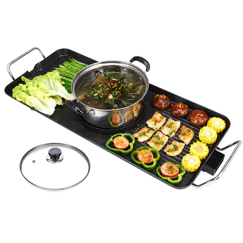 Electric Grill and Steamboat Hot Pot