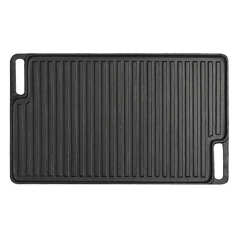 45cm Rectangular Cast Iron BBQ Grill Tray with Handle