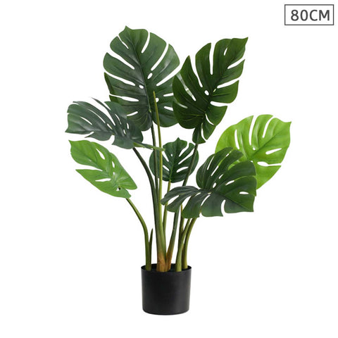 80cm Artificial Potted Turtle Back Plant