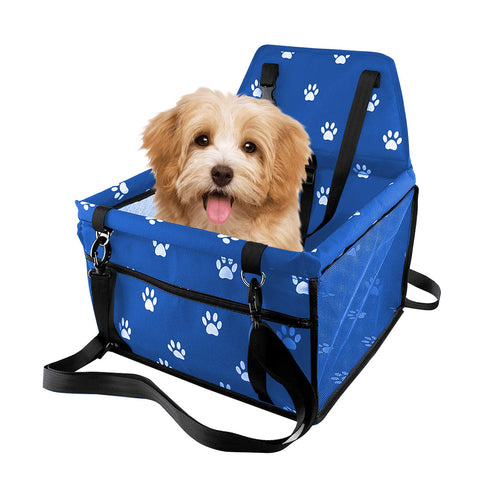 Waterproof Car Seat Pet Booster Blue