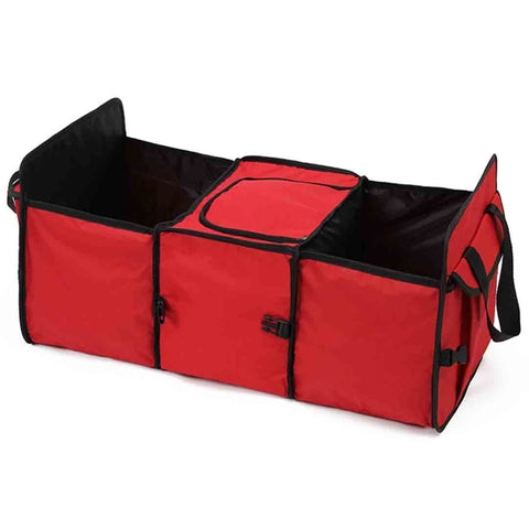 Car Portable Storage Box Multi-function Organizer Red