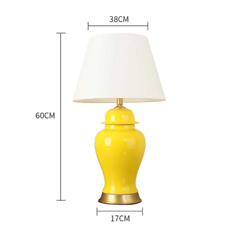 Ceramic Table Lamp Yellow
