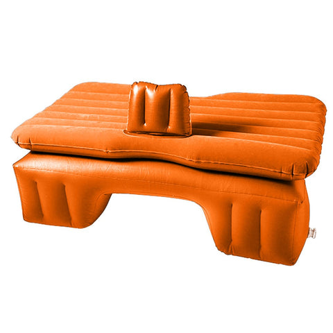 Portable Inflatable Car Mattress Air Bed Orange