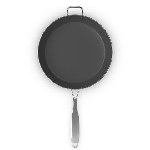 34cm Stainless Steel FryPan Non Stick Skillet