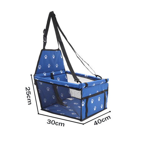 Waterproof Car Seat Pet Booster Blue